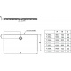 Receveur grès STRADA poser/encastrer 100 X 80 X 3.5 - T2595YK