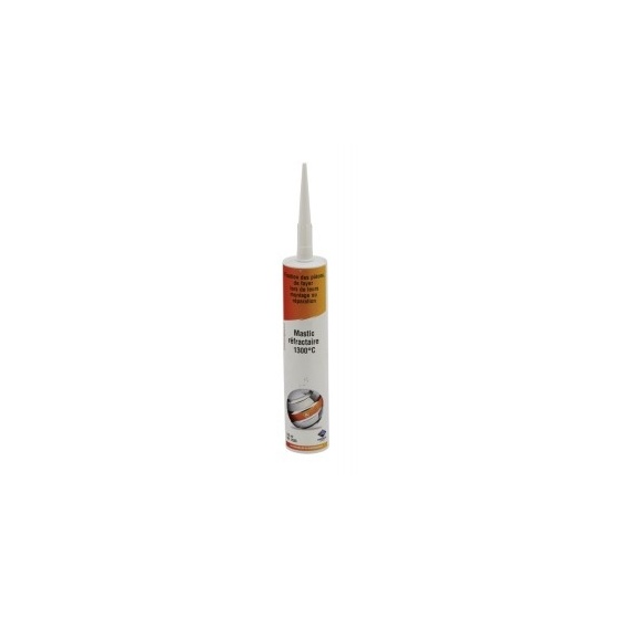 Cartouche 310 ml de Mastic Réfractaire de Noir 1300 °