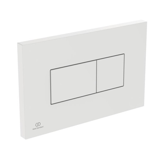 Plaque de commande Solea Ideal standard double flux blanc - R0110AC