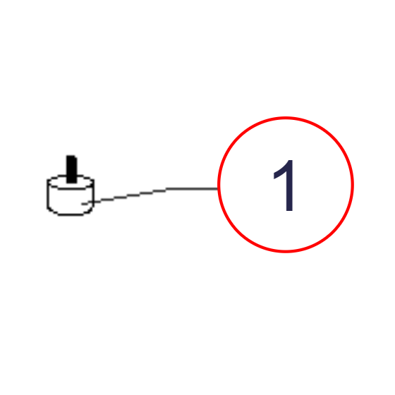 Pied antivibration n°1 pour poêle Edilkamin LOU - NEA - R652550 - Pièce