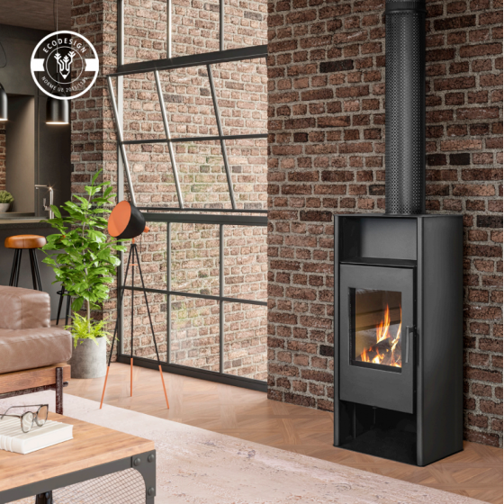 Poêle à bois Ecoforest Amazonas 8 Kw noir - 20940