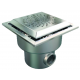 Bonde de fond carrée anti-vortex inox Astralpool pour piscine liner - 75186