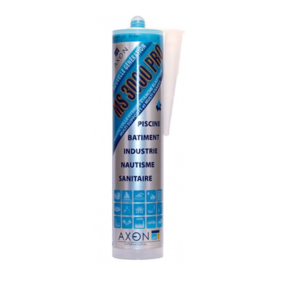 Mastic colle MS 3000 PRO 290 ml bleu - MS3000BLEU