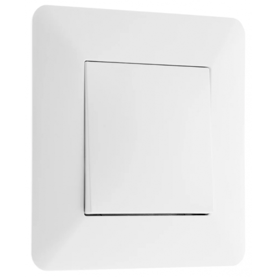 Bouton poussoir blanc à encastrer - 135706