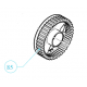 Roue avant pour robot Maytronics S300/ S300i / S200 / E30 / Z1B - 9983410