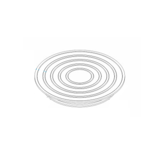 Couvercle rond gris de boite de connexion Astralpool avec joint - 4403020009