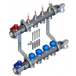 Collecteur inox chauffage équipé Watts pour PER série HKV