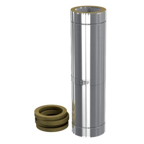 Conduit double paroi isolé inox ORION reglable 316/304